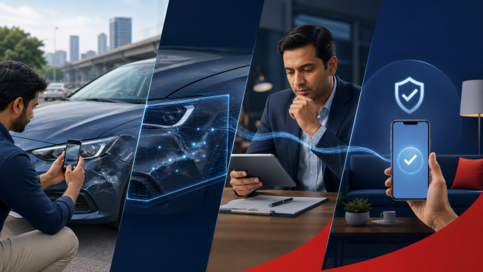 motor claims automation connecting accident reporting damage assessment review and settlement