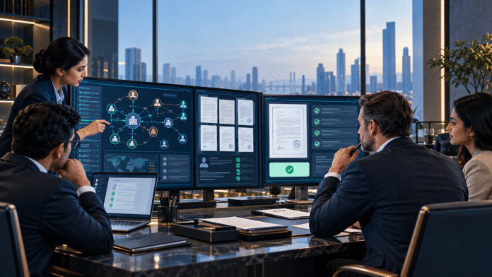 agentic-kyc-private-banking-header Agentic KYC in private banking with AI research and human approval