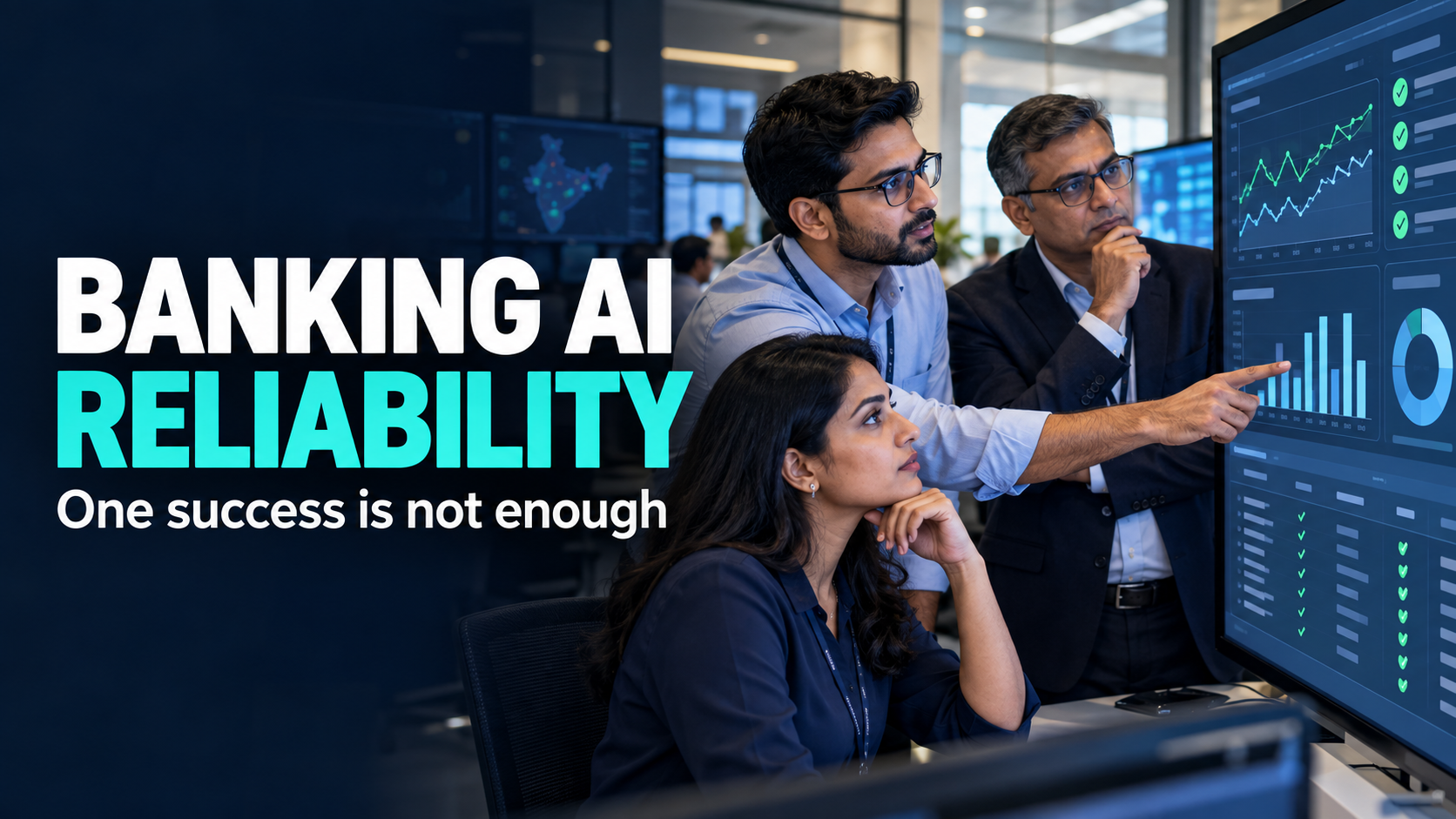 A Banking AI That Works Once Is Not Reliable