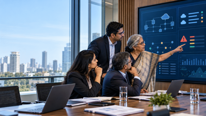 rbi-technology-risk-header-no-text RBI technology risk board reviewing AI architecture, vendor dependencies and resilience controls
